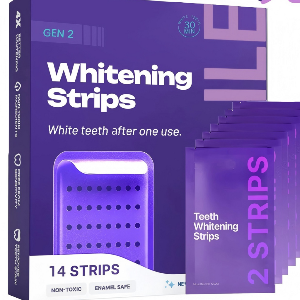 Purple Teeth Whitening Strips